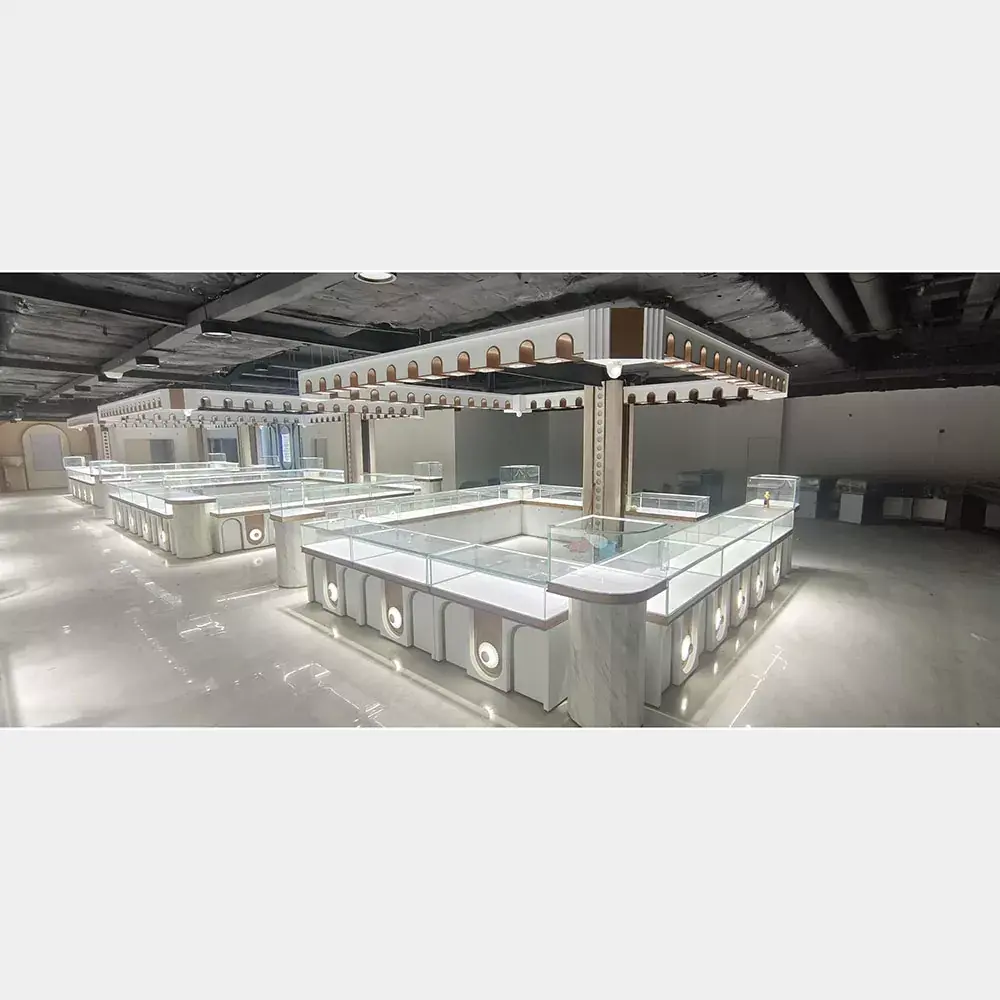 Gabinete de exibição de jóias de vidro