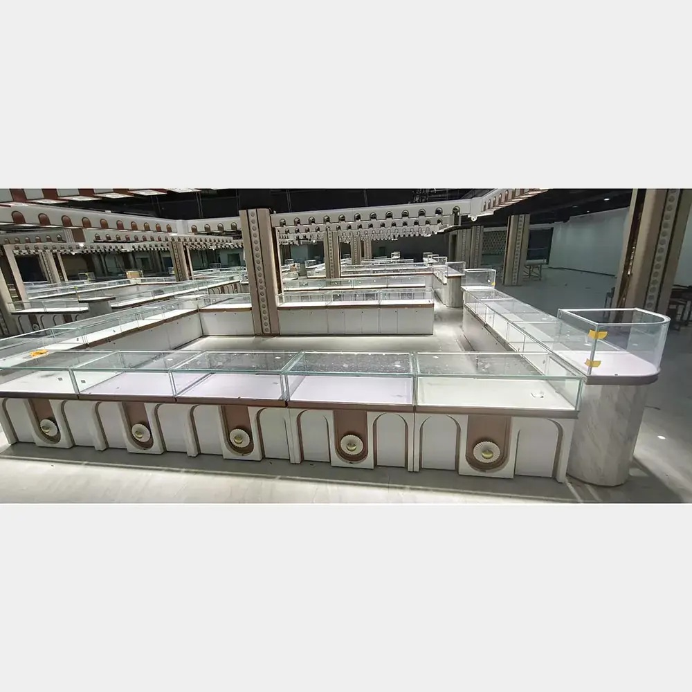 Vitrine de jóias de torre de vidro