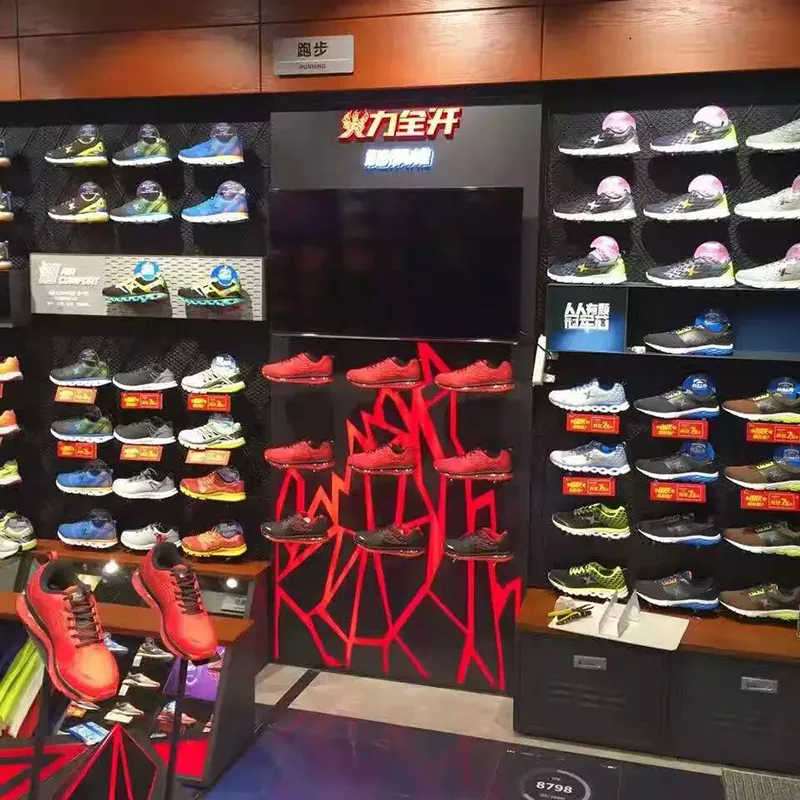Exibição da janela de sapatos